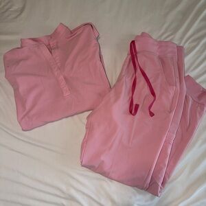 FIGS Fight Club Pink Scrub Set